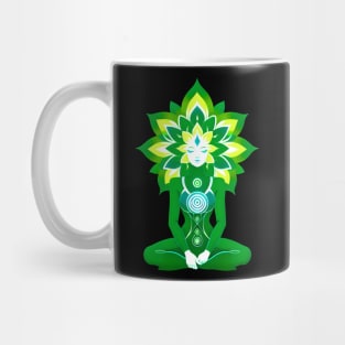 Aura Green Meditation 03 Mug